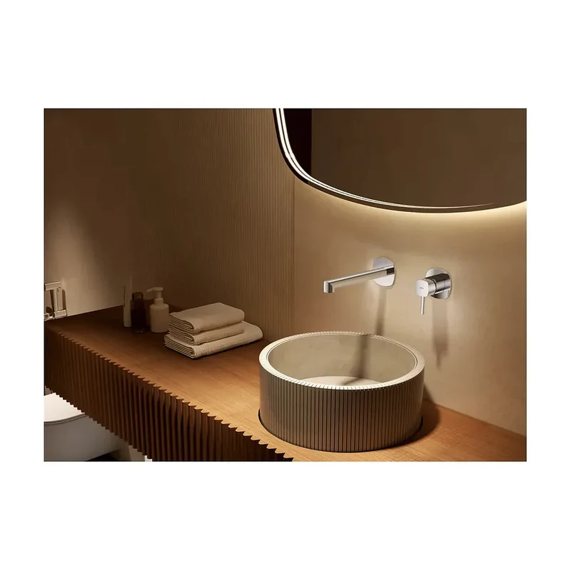 Monomando empotrado lavabo Toscana oro rosa cepillado Imex
