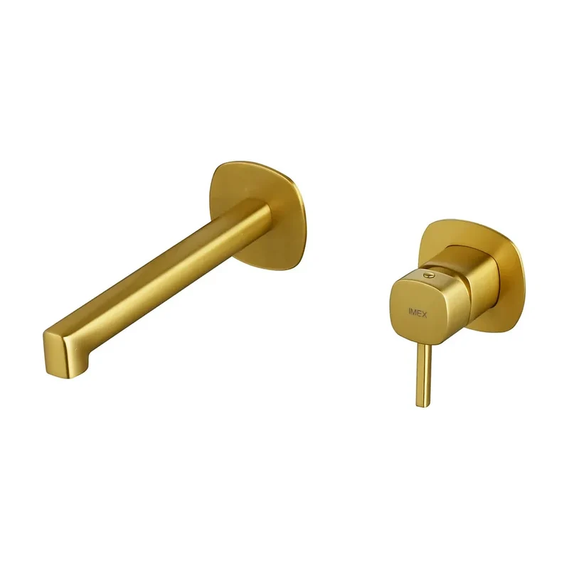 Monomando empotrado lavabo Toscana oro cepillado Imex