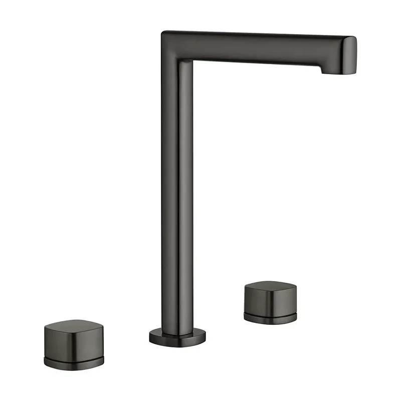 Lavabo bimando sobreencimera caño alto Toscana black gun metal Imex