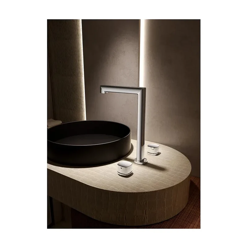 Lavabo bimando sobreencimera caño alto Toscana cromo Imex