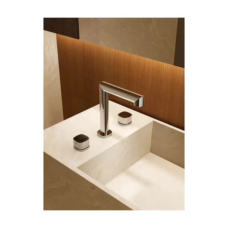 Lavabo bimando sobreencimera caño bajo Toscana oro rosa cepillado Imex