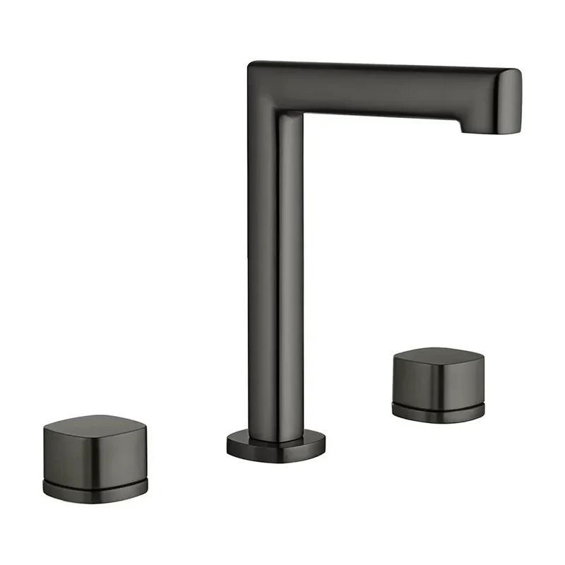 Lavabo bimando sobreencimera caño bajo Toscana black gun metal Imex