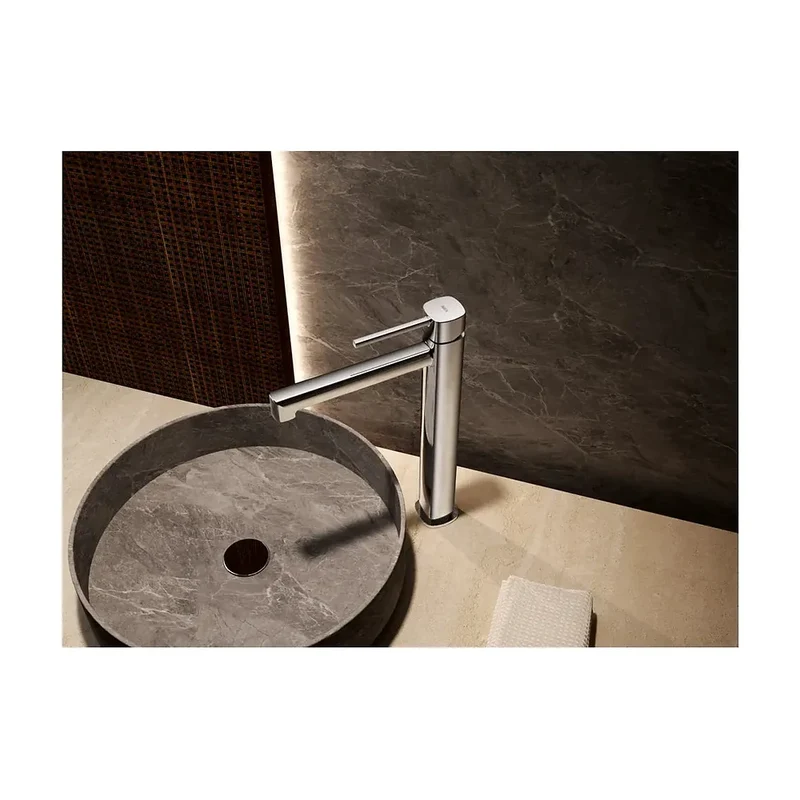 Monomando lavabo alto Toscana oro rosa cepillado Imex