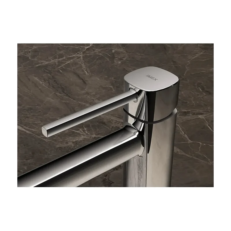 Monomando lavabo alto Toscana oro rosa cepillado Imex