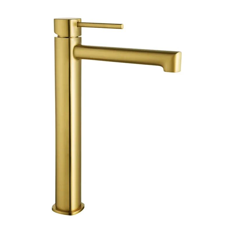 Monomando lavabo alto Toscana oro cepillado Imex