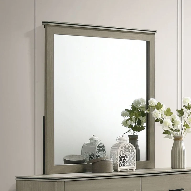 Joanna - Mirror - Weathered Gray