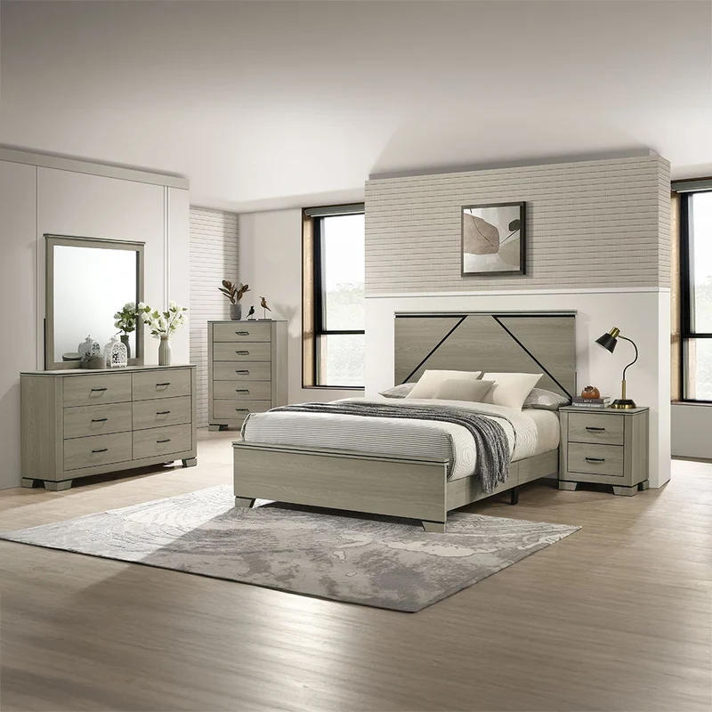 Joanna - Mirror - Weathered Gray