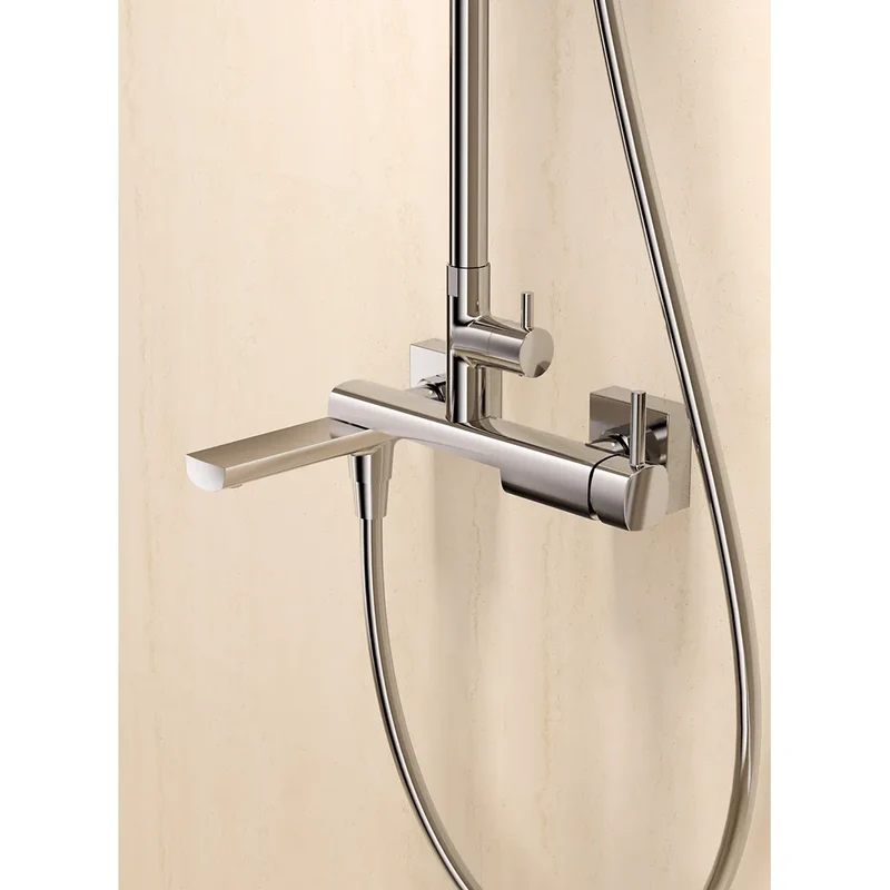 Conjunto bañera monomando Toscana oro cepillado Imex