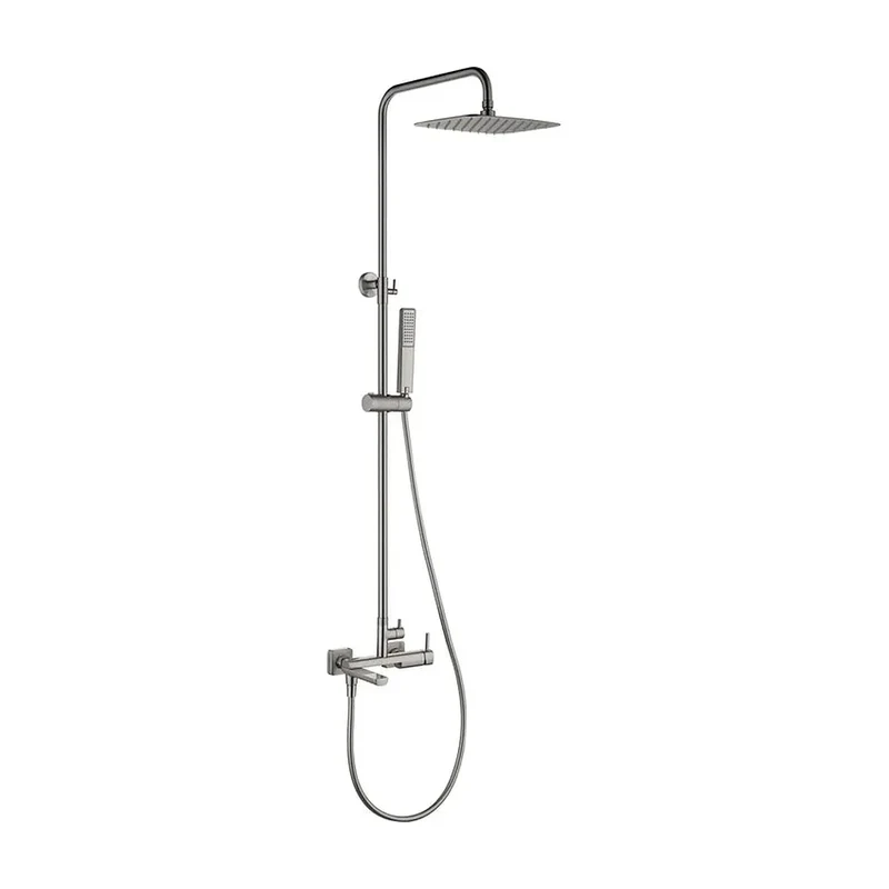 Conjunto bañera monomando Toscana níquel cepillado Imex