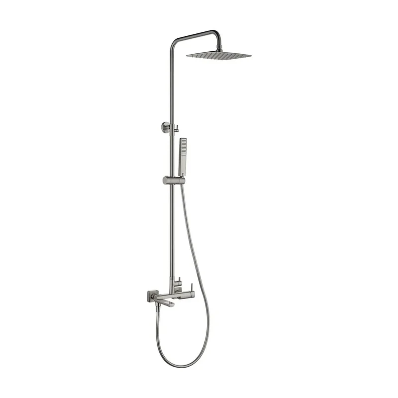 Conjunto bañera monomando Toscana níquel cepillado Imex