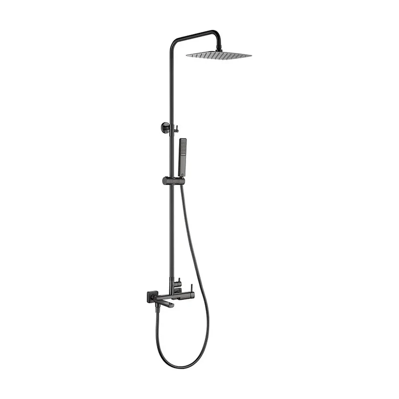 Conjunto bañera monomando Toscana black gun metal Imex