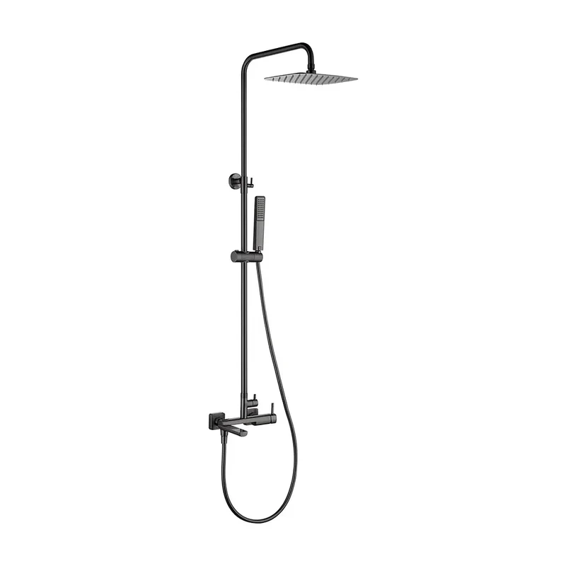 Conjunto bañera monomando Toscana black gun metal Imex