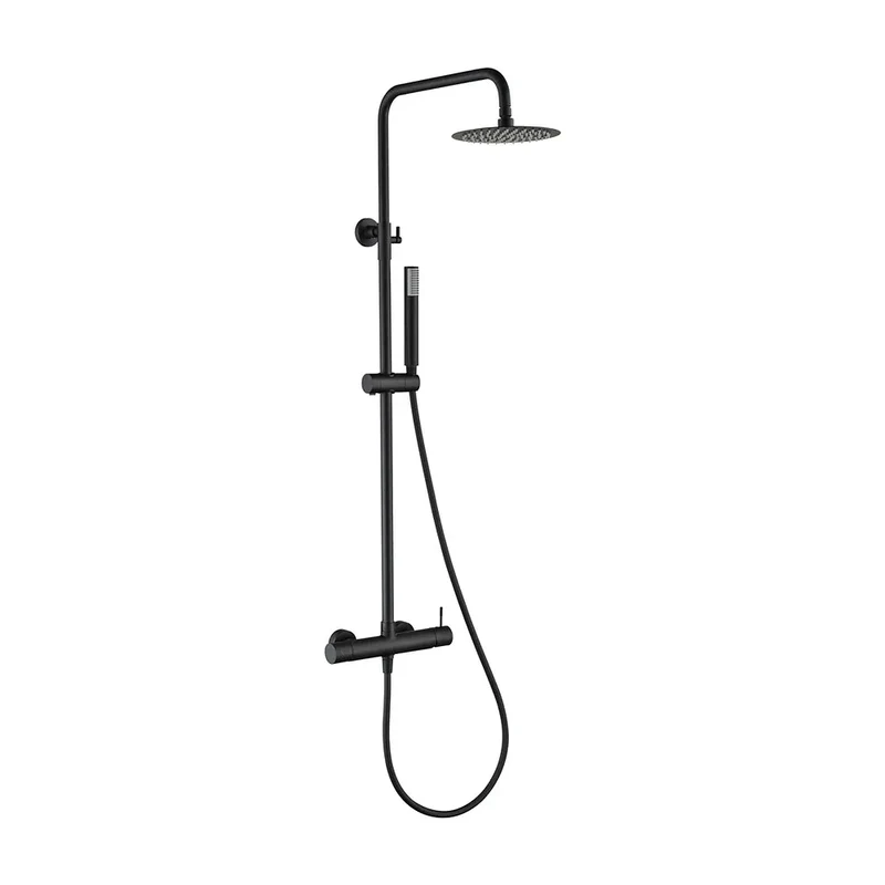 Ducha monomando Genova Negro Mate Imex extensible GNV018/NG
