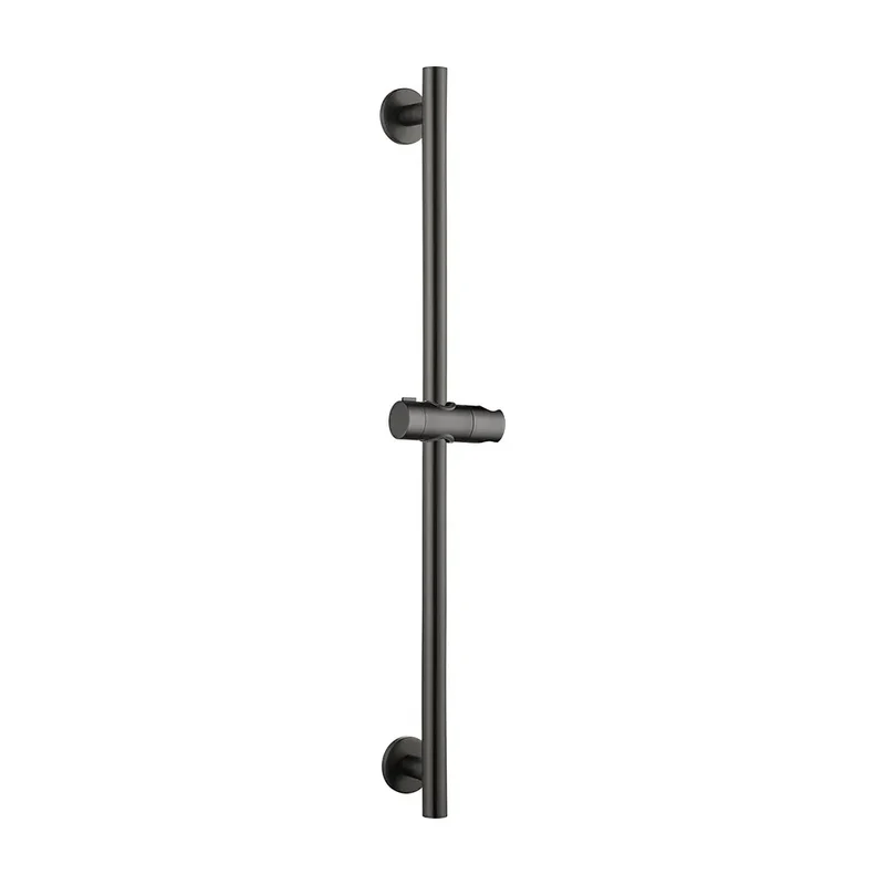 Barra soporte mango ducha deslizante redonda Adur black gun metal Imex