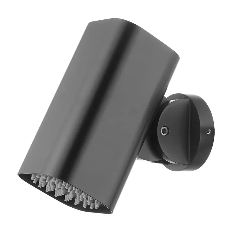 Rociador cuadrado 8x8cm Tube para ducha empotrada black gun metal Imex