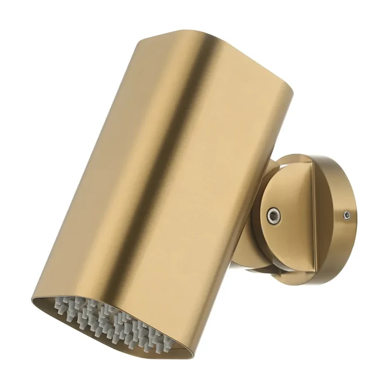 Rociador cuadrado 8x8cm Tube para ducha empotrada oro cepillado Imex