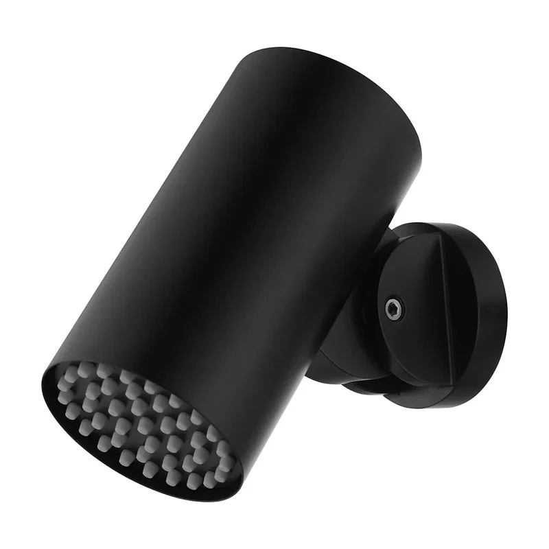 Rociador redondo Ø8cm Tube para ducha empotrada negro mate Imex