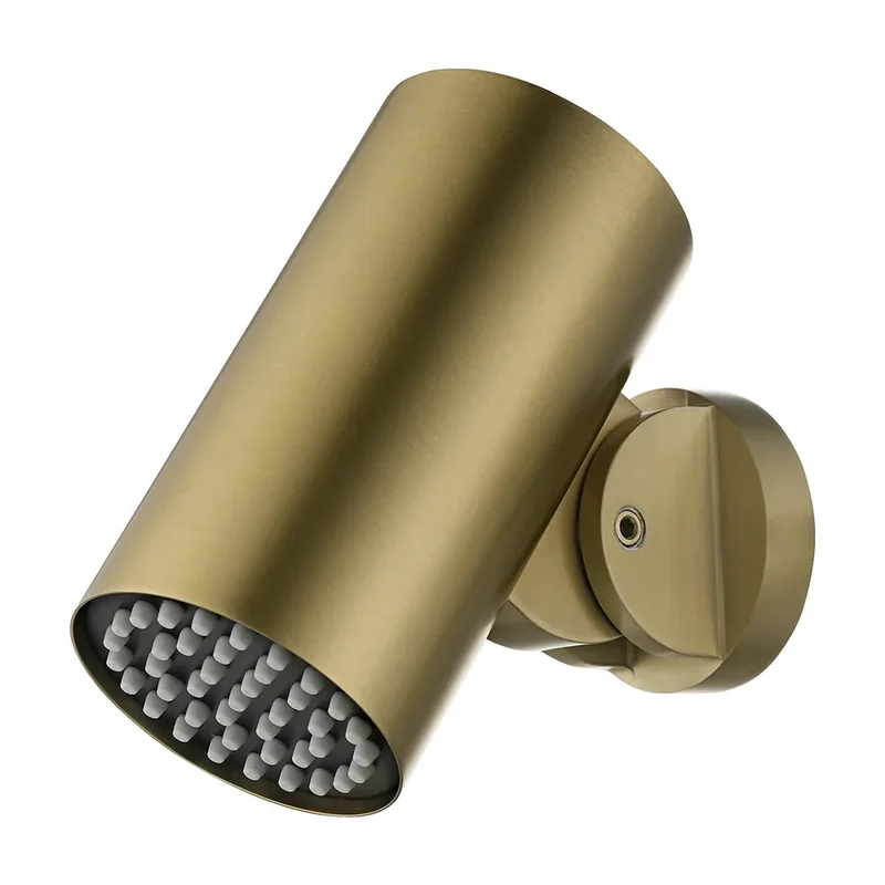 Rociador redondo Ø8cm Tube para ducha empotrada oro cepillado Imex