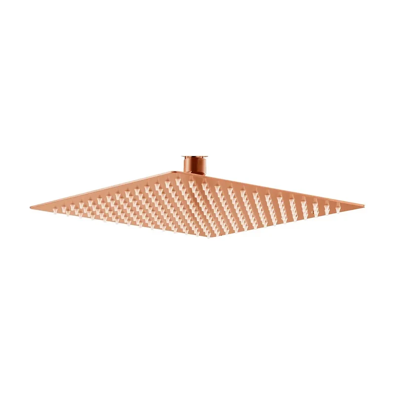 Rociador cuadrado 25x25 oro rosa cepillado Imex