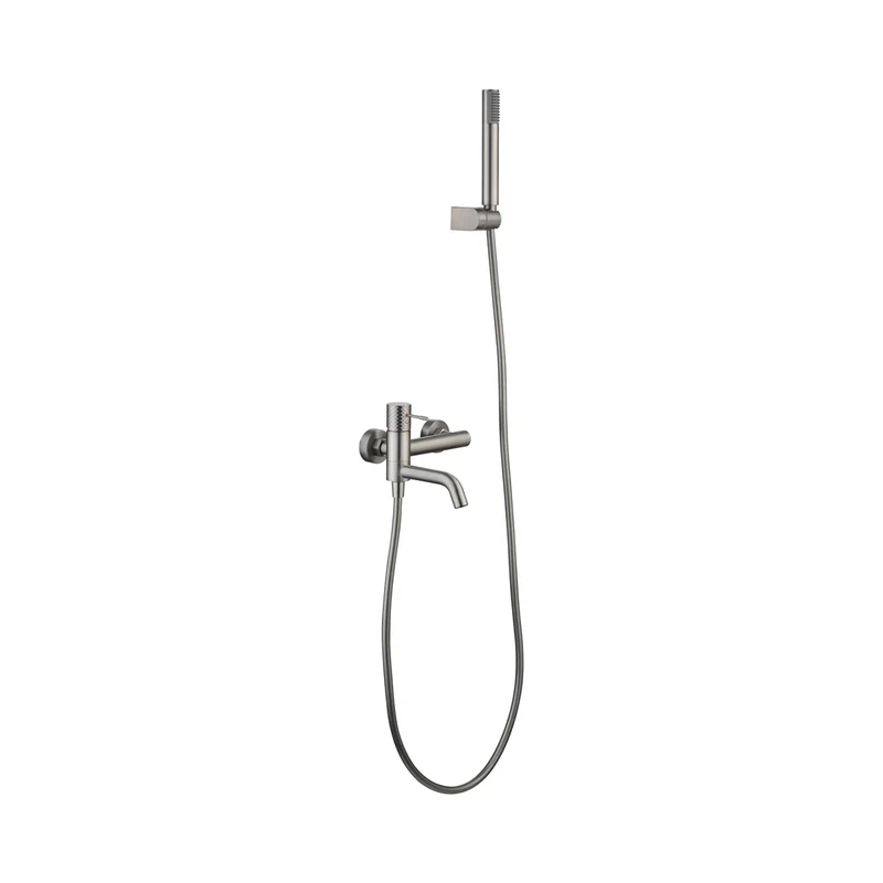 Kit baño/ducha monomando Genova níquel cepillado Imex