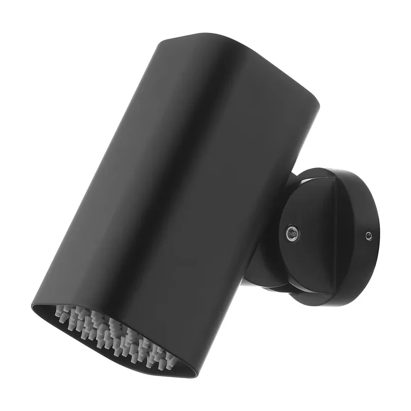Rociador cuadrado 8x8cm Tube para ducha empotrada negro mate Imex