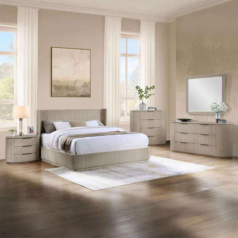 Leanna - Mirror - Light Oak