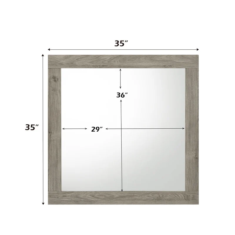 Mari - Mirror - Light Gray Finish