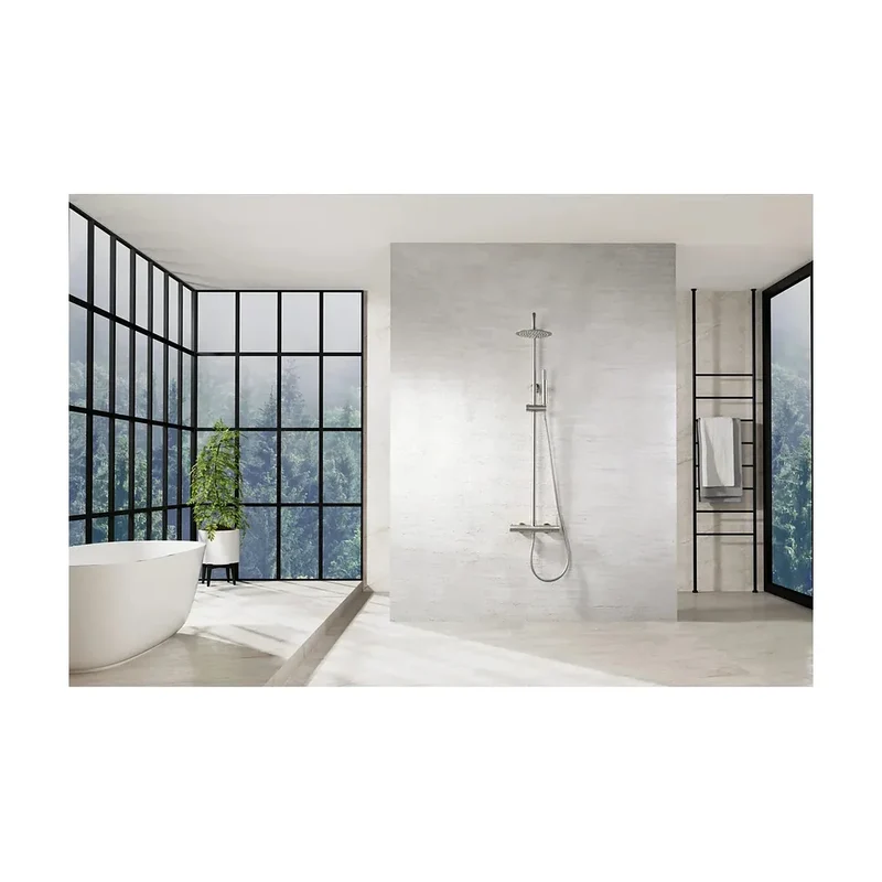 Conjunto Ducha Monomando Monza Níquel Cepillado Imex