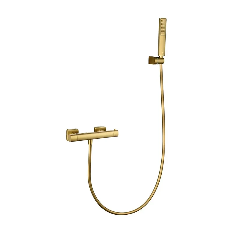 Kit Ducha Termostático Toscana Oro Cepillado Imex