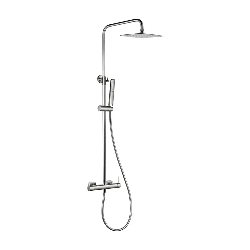 Conjunto ducha monomando Toscana níquel cepillado Imex