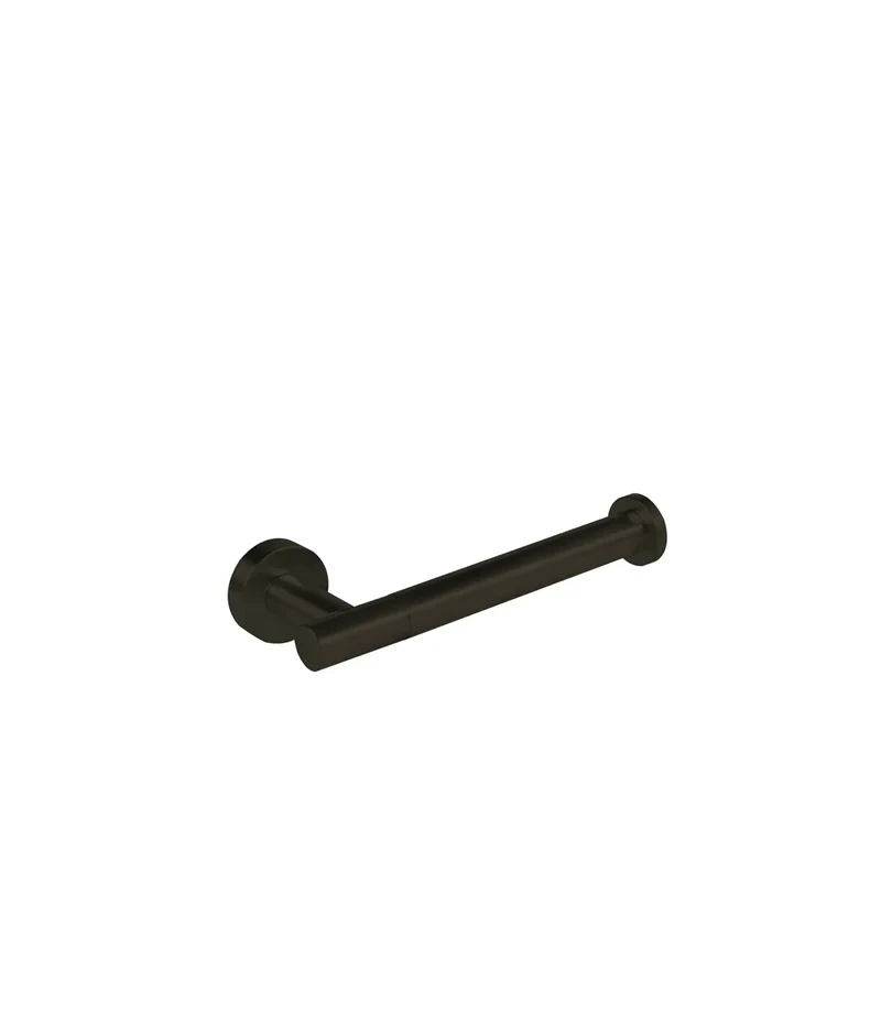 Portarrollos sin tapa de bordes redondos con acabado negro bronce Tres