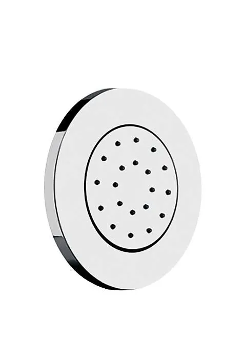 Jet empotrado de hidromasaje para ducha con acabado cromado y sistema antical de forma circular TRES