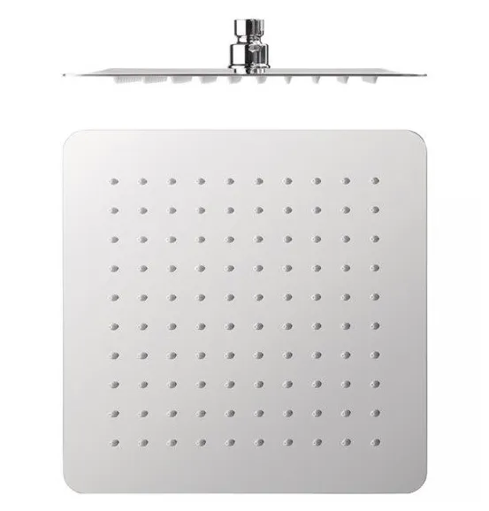 Rociador de ducha cuadrado con rótula orientable fabricado en acero inoxidable con acabado cromado TRES