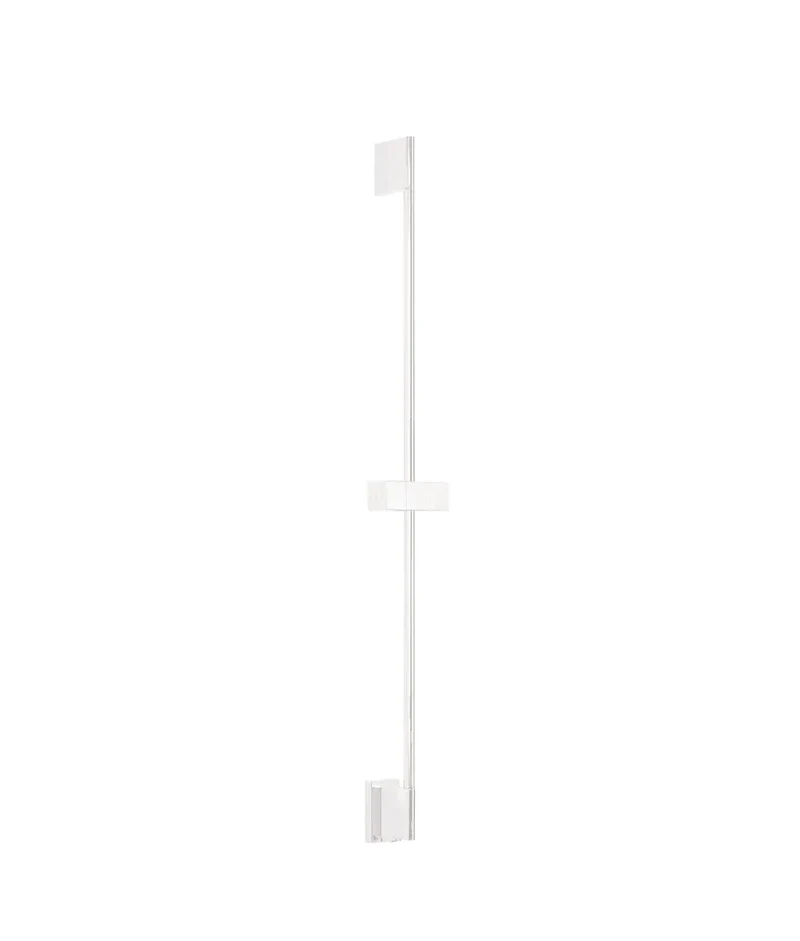 Barra deslizante vertical para ducha de latón con acabado blanco mate TRES