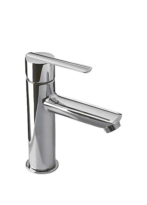 Grifo monomando para lavabo con cuerpo de latón y acabado cromado Lex Tres