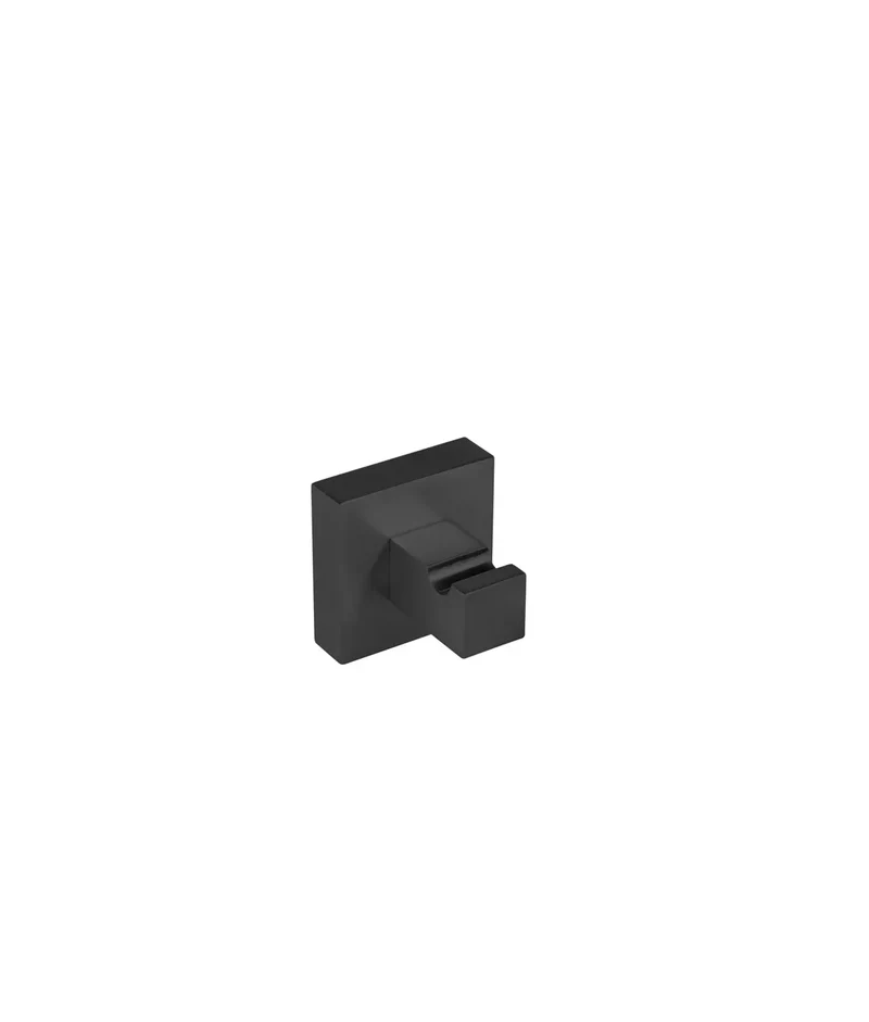 Percha de metal en color negro mate Accesorios Tres