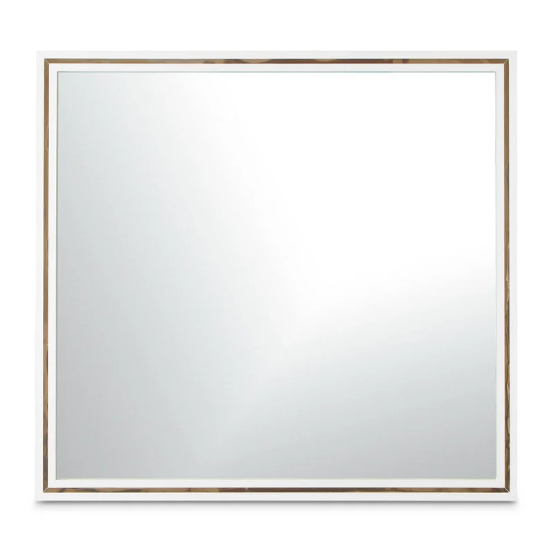 Palm Gate - Wall Mirror - Cloud White