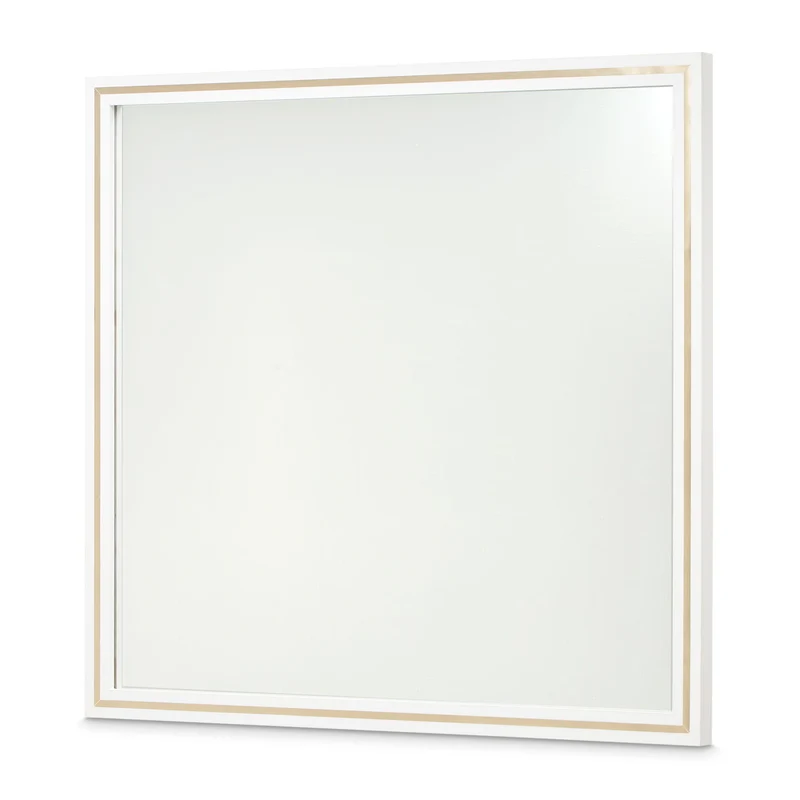 Palm Gate - Wall Mirror - Cloud White