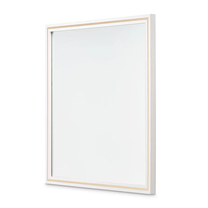 Palm Gate - Wall Mirror - Cloud White