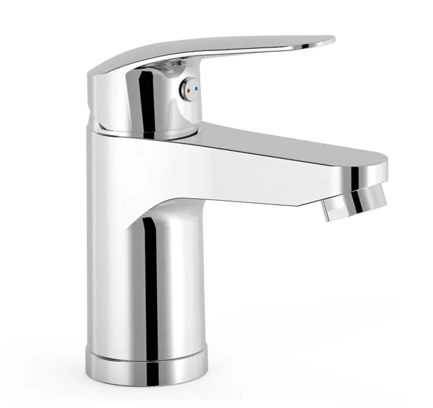 Grifo monomando para lavabo con acabado cromado y tecnología de ahorro de agua Base Plus TRES