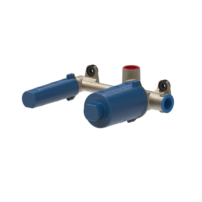 Grifo monomando empotrado para lavabo con caño de acero Cuadro Tres
