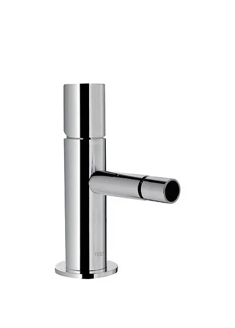 Grifo monomando para bidé con desagüe y caño de latón cromado Tub Study TRES