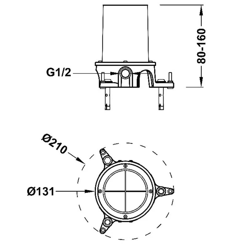 Grifo de pie monomando para lavabo latón con acabado cromado STUDY TRES