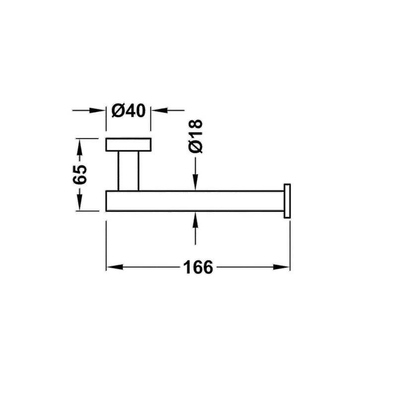 Portarrollos para papel higiénico de diseño moderno con acabado en oro Max TRES