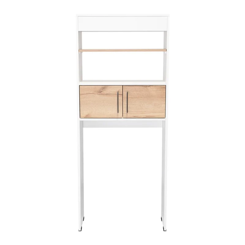 Gabinete de Baño Madrid, Café Claro y Blanco Duqueza , Ahorrador de Espacio
