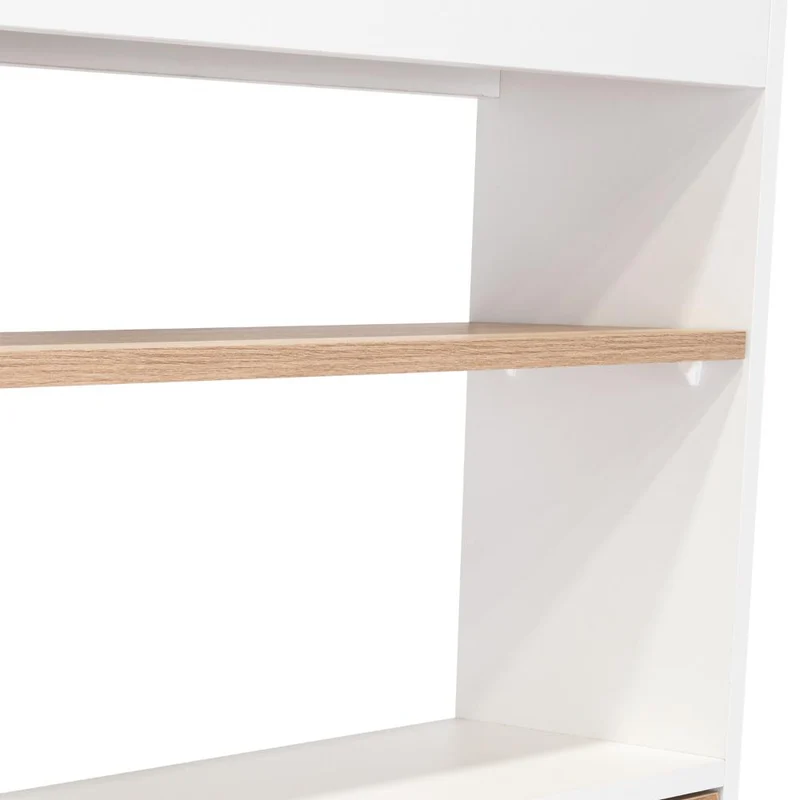 Gabinete de Baño Madrid, Café Claro y Blanco Duqueza , Ahorrador de Espacio
