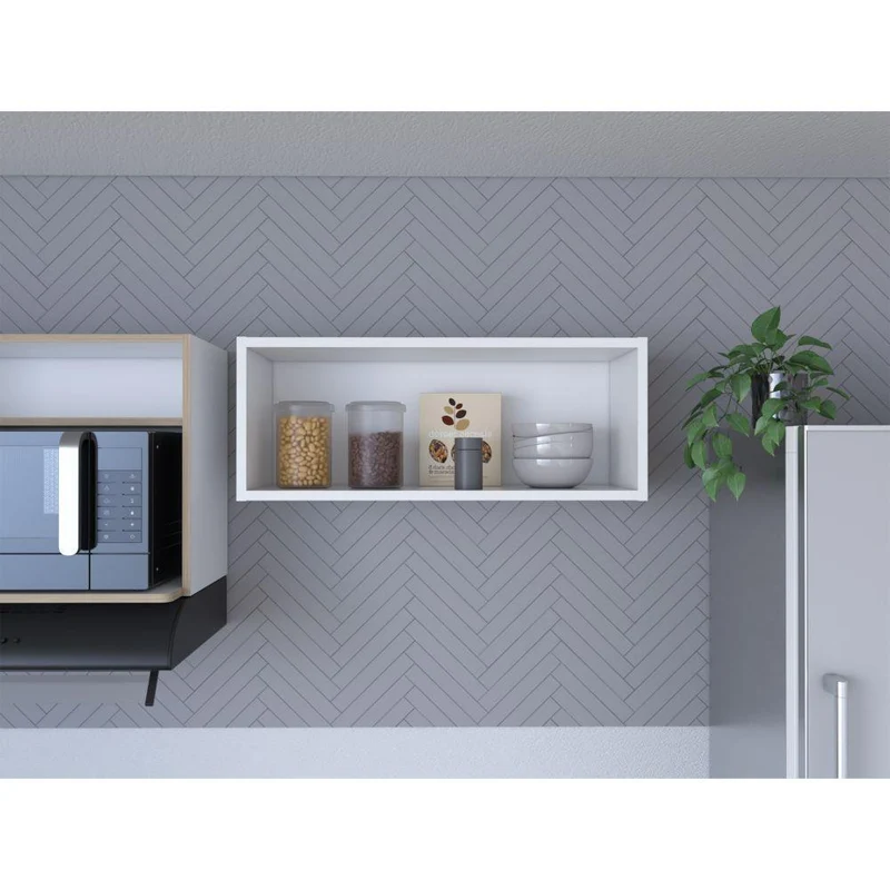 Complemento Gabinete Superior Muris, Blanco Perla, con Gran Capacidad de Almacenamiento