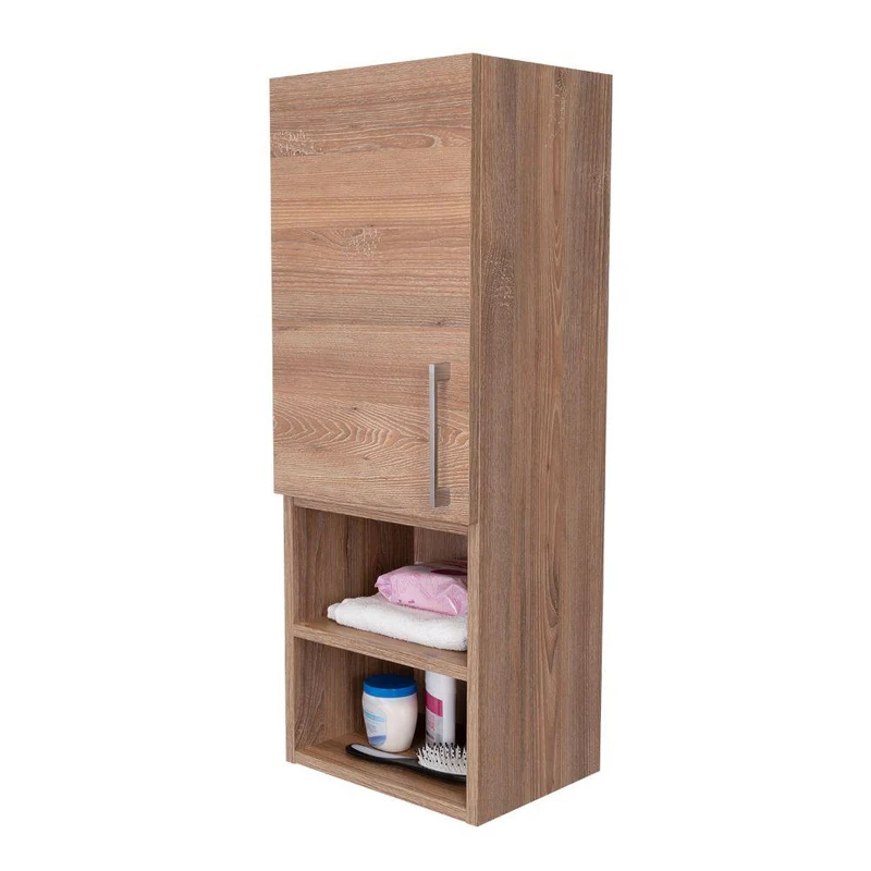Gabinete de Baño Apolis, Fresno Europeo, con Espacio para Guardar Objetos de Aseo Personal
