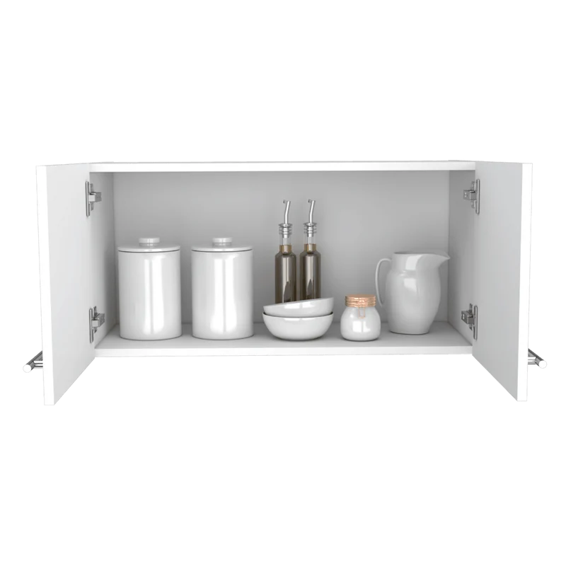 Mueble sobre Campana Delfi, Blanco, con Dos Puertas Batientes