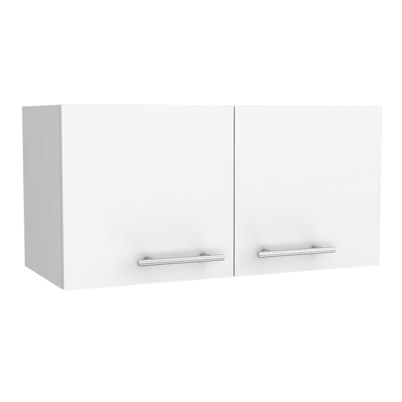 Mueble sobre Campana Delfi, Blanco, con Dos Puertas Batientes